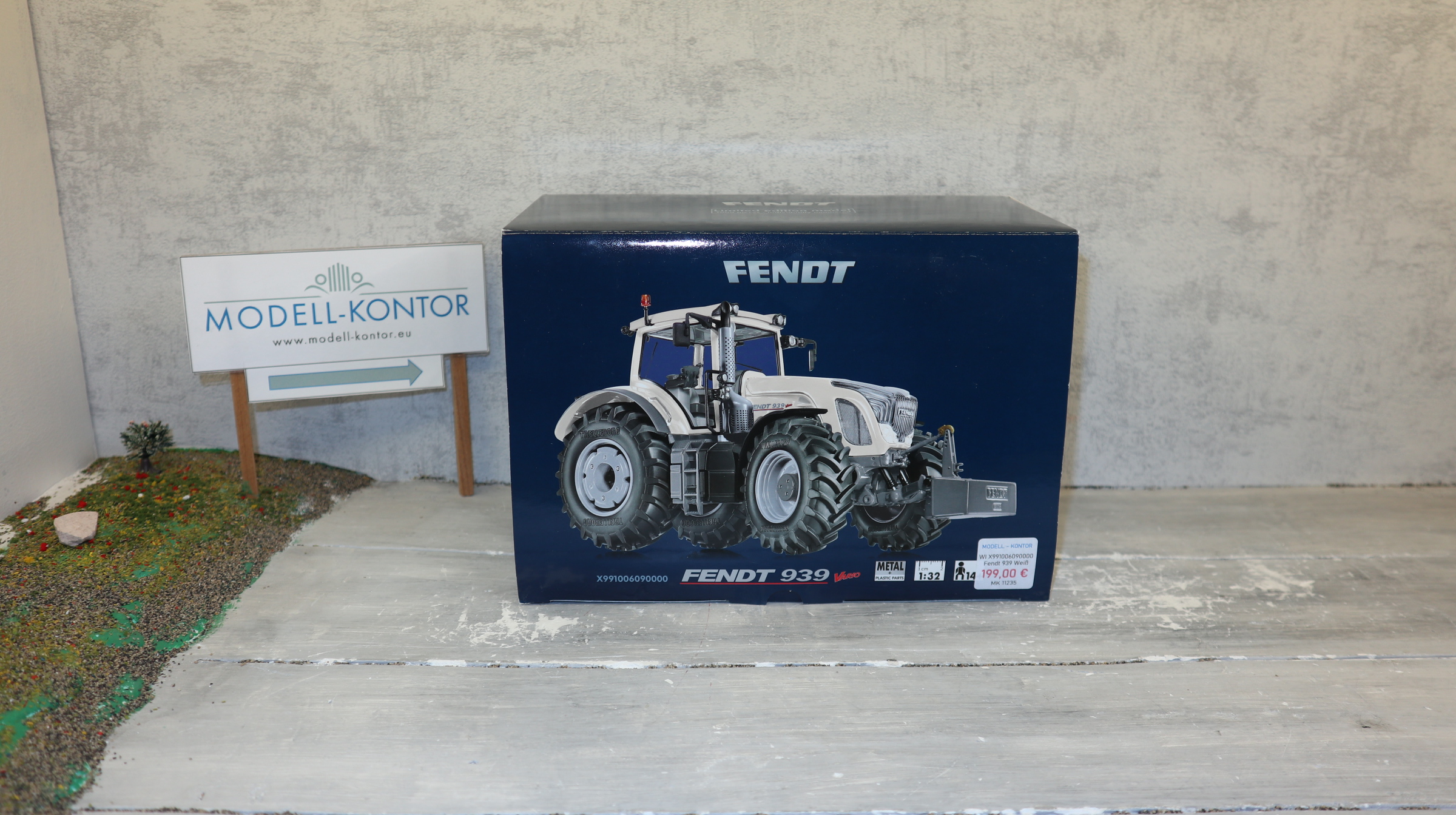 WIKING X991006090000 in 1:32, Fendt 939 in WEISS, Werbemodell